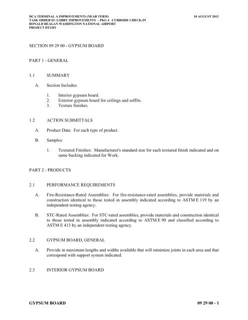 Attachment 1: Specifications - Metropolitan Washington Airports ...