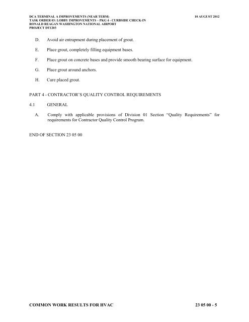 Attachment 1: Specifications - Metropolitan Washington Airports ...