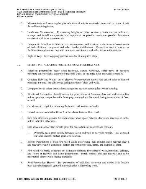 Attachment 1: Specifications - Metropolitan Washington Airports ...