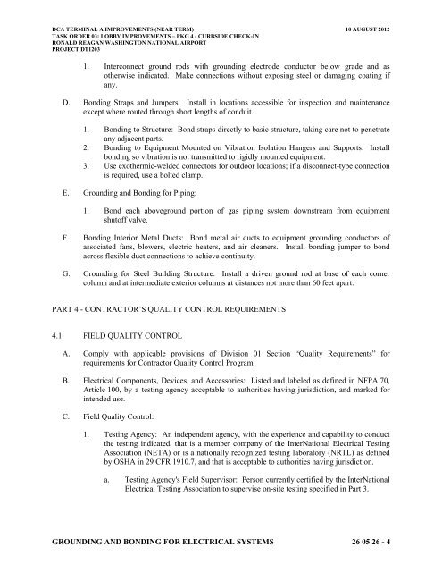 Attachment 1: Specifications - Metropolitan Washington Airports ...