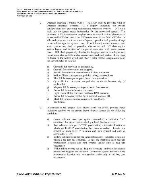 Attachment 1: Specifications - Metropolitan Washington Airports ...