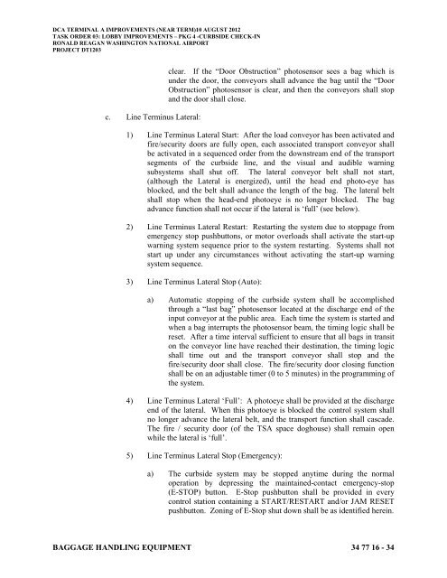 Attachment 1: Specifications - Metropolitan Washington Airports ...