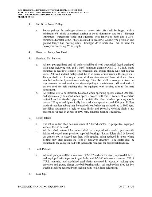 Attachment 1: Specifications - Metropolitan Washington Airports ...