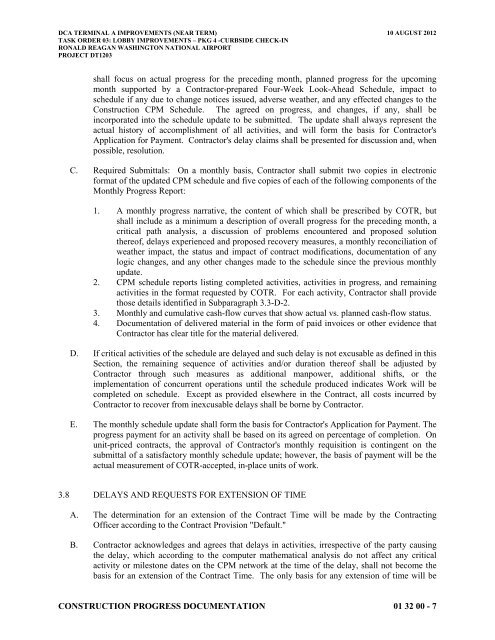 Attachment 1: Specifications - Metropolitan Washington Airports ...