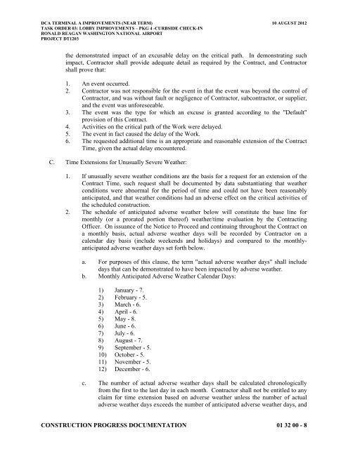 Attachment 1: Specifications - Metropolitan Washington Airports ...