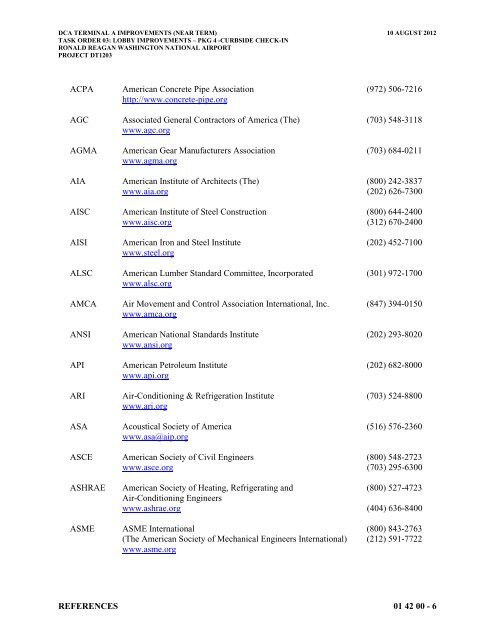 Attachment 1: Specifications - Metropolitan Washington Airports ...