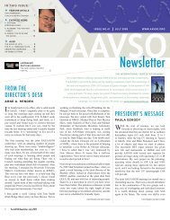 Newsletter - AAVSO