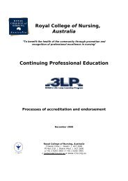 Royal College of Nursing, Australia Continuing Professional Education