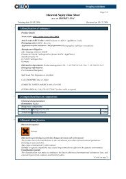 Material Safety Data Sheet - D-Lab 1