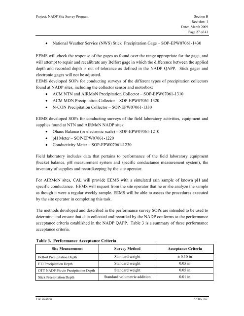 quality assurance project plan (qapp) - National Atmospheric ...