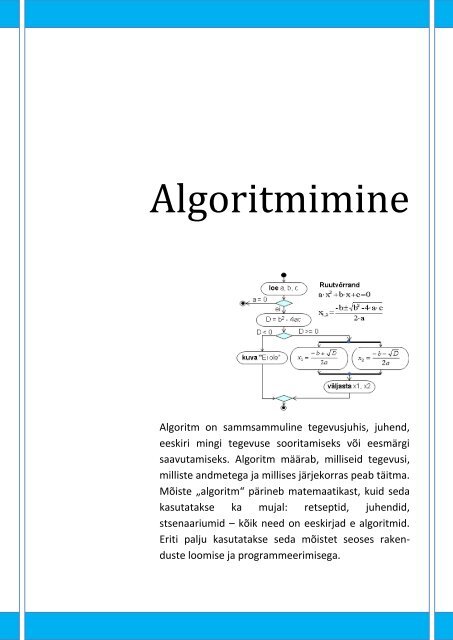 Rakenduste loomise ja programmeerimise alused