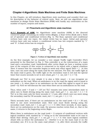 Chapter 4 Algorithmic State Machines and Finite State Machines