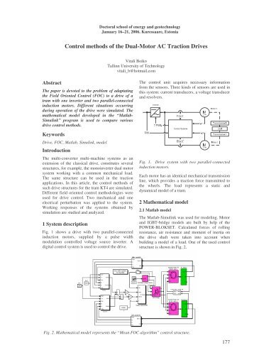 Control methods of the Dual-Motor AC Traction Drives