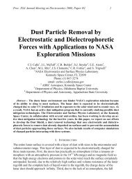 Dust Particle Removal by Electrostatic and Dielectrophoretic Forces ...