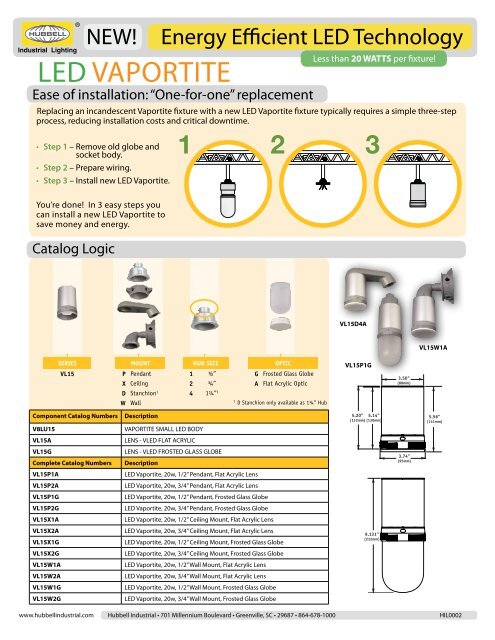 LED Vaportite Flyer - Hubbell Industrial Lighting