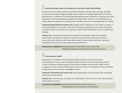 Interprofessional Mentoring Guide - Alberta Health Services