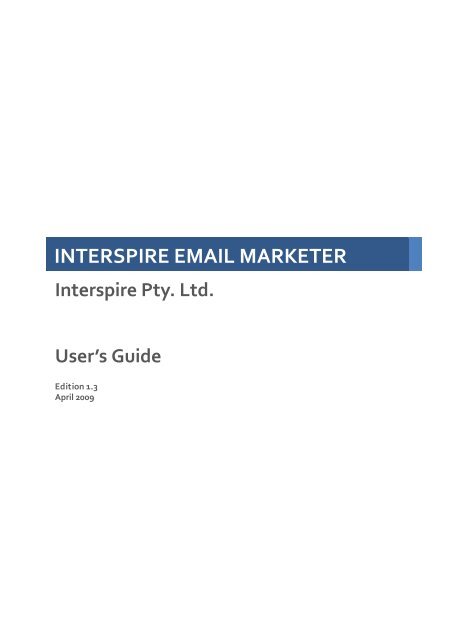 interspire email marketer
