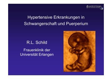 Hypertensive Erkrankungen in der Schwangerschaft ... - Frauenklinik