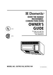 Dometic Microwave Convection Oven DOTRC11B & DOTRC11W ...