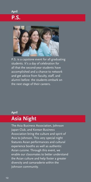 Traditions Brochure - Johnson Graduate School of Management ...