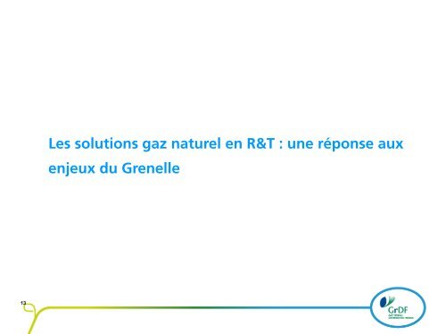 Les solutions gaz naturel - GrDF