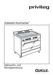 Edelstahl-Kochcenter - ELBA ||| Service