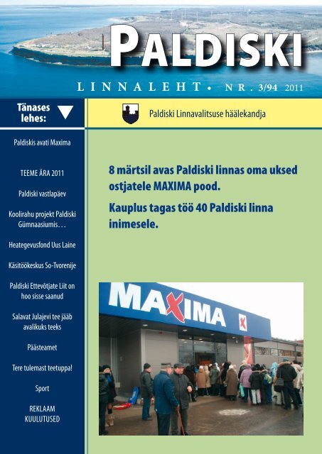 3/94 25.03.2011 - Paldiski Linnavalitsus