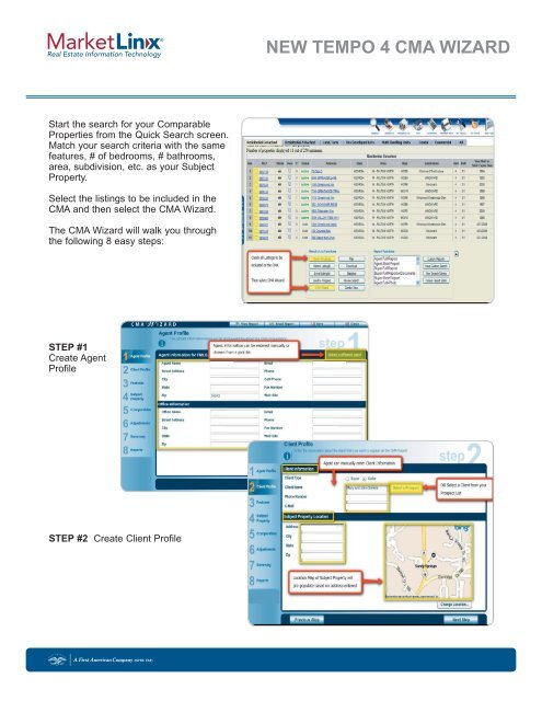 CMA Wizard in NTREIS Listings