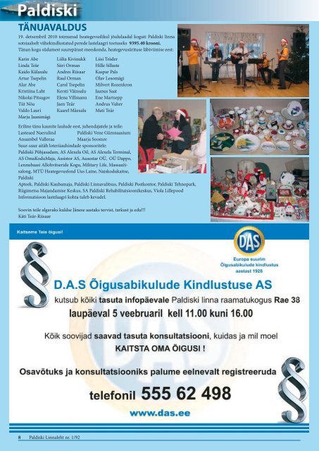 1/92 28.01.2011 - Paldiski Linnavalitsus