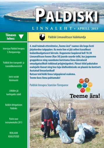 4/13 30.04.2013 - Paldiski Linnavalitsus