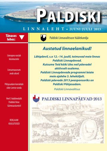 Värske number 08.07.2013 - Paldiski Linnavalitsus