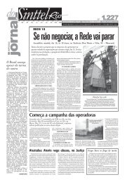ComeÃ§a a campanha das operadoras - Sinttel - Rio