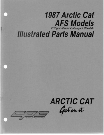 Illustrated Parts Manual - Vintage Snow