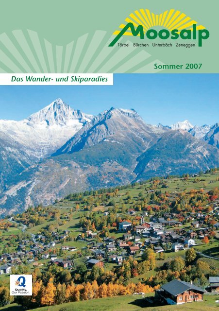 Moosalp-Region - BÃ¼rchen Tourismus