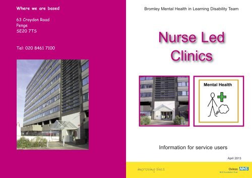 Nurse Led Clinic service user leaflet
