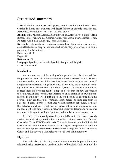 INTERVENCION DE TELEMONITORIZACION