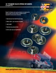 valve spring retainers - Engine Pro