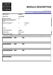 MODULE DESCRIPTION - Cardiff Law School