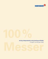 Annual report 2004 - Messer Group