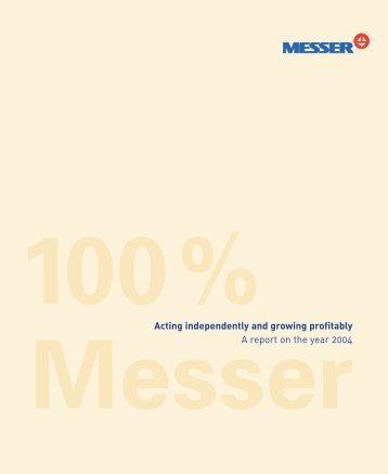 Annual report 2004 - Messer Group