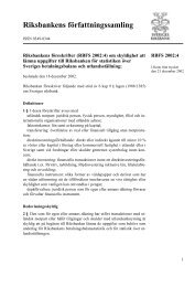 2002:4 Riksbankens föreskrifter om skyldighet att lämna uppgifter till ...