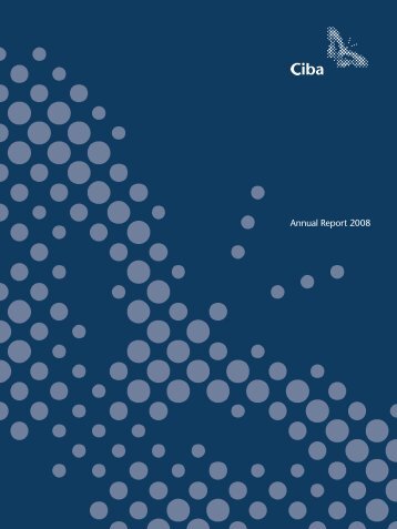 Ciba Annual Report 2008 - Alle jaarverslagen