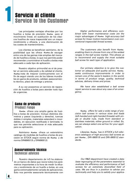 catalogo tecnico technical catalogue - Romani Components