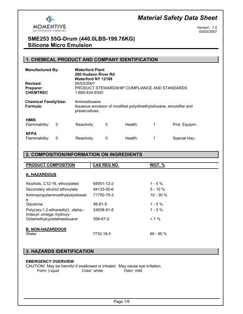 MSDS - Colonial Chemical Solutions