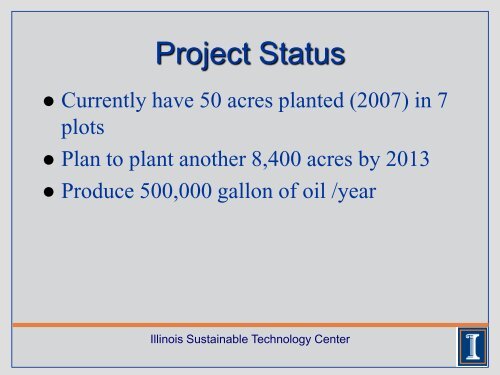 Growing Jatropha curcas for Renewable Energy - Illinois ...