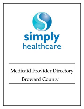 Medicaid Provider Directory Broward County - Simply Healthcare ...