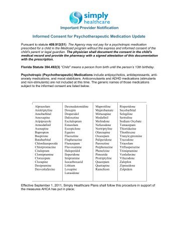 Informed Consent for Psychotherapeutic Medication Update - Simply ...