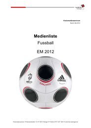 Medienliste Fussball EM 2012