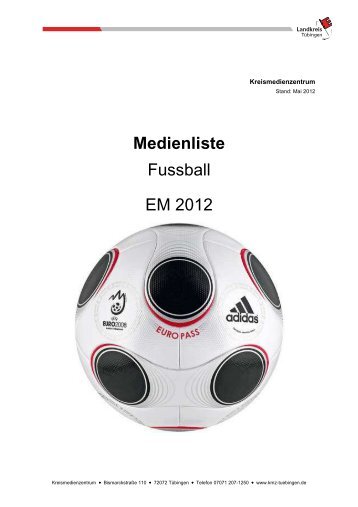 Medienliste Fussball EM 2012
