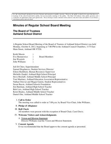 Regular Session Minutes 10-8-2012.pdf - Ashland School District